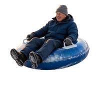 Snow Tube Sled | Heavy Duty Inflatable Round Tubing Toy | Snow Tube Board - For Men Women Children Adults Family Travel Vacation Garden Yard Cold Weather