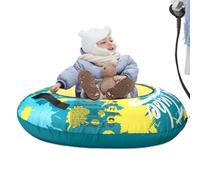 Snow Tube - Traction Strap | Inflatable Sled For Kids | Inflatable Winter Snow Tube Sled | Snows Ski Tubes Outdoor Sledding with Oxford Cover, Winter Sports Toys For Kids