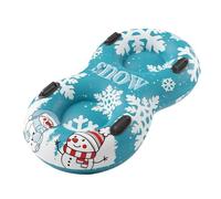 Snow Tube - Trineo inflable de 66 pulgadas, deslizador de invierno de PVC de alto rendimiento para 2 personas, resistente al frío, juguete para exteriores con asas, accesorios para familias, niños