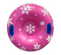 Snow Tubes For Sledding Inflatable Outdoor Winter Sled with Handles | Inflatable Snow Tube Features Sturdy Reinforced Handles Ensuring Safe Secure Grip During Fast Winter Sledding Down Hills
