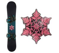 Snowboard Grip Pad - Snowflake Shape Gear, Snowboard Grip Strips, Snowboards Mats | Anti Slip Pads Snowboarding for Winter Ice Skateboard Hockey Kids Men Women Sports