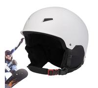 Snowboard Helmet - Shock-Absorbing Liner, Adjustable Protective Safety Hat, Integrated Ear Protection, Goggle Clip, Snow Sports Gear | For Men Women