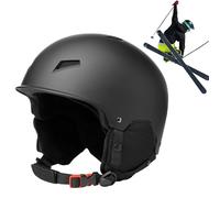 Snowboard Helmet - Shock-Absorbing Liner, Adjustable Protective Safety Hat, Integrated Ear Protection, Goggle Clip, Snow Sports Gear | For Men Women