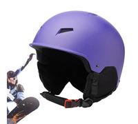 Snowboard Helmet - Shock-Absorbing Liner, Adjustable Protective Safety Hat, Integrated Ear Protection, Goggle Clip, Snow Sports Gear | For Men Women