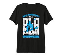Snowboard Nunca Subestimes Viejo Amor Snowboard Camiseta Premium