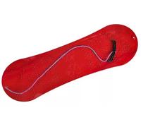 Snowboard para niños; tablero deslizante, 77 cm, fabricado en plástico, con mango de plástico, rojo