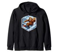 Snowboard Sasquatch Big Foot Snowboard Big-Foot Shaka Sudadera con Capucha