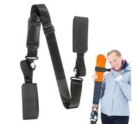 Snowboard Shoulder Strap Adjustable Ski Carrier Belt, Sturdy Quality Winter Sports Gear Transport Band for Snowboards Skis, Comfortable Ergonomic Strap for Children Adults Hiking Slopes