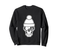 Snowboard & Skiing Funky Skull, Ski Apres, Montañas, Adulto Sudadera