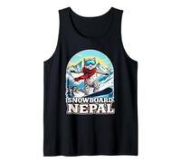 Snowboard Snow Leopard Adventure en Nepal Camiseta sin Mangas