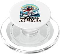 Snowboard Snow Leopard Adventure en Nepal PopSockets PopGrip para MagSafe