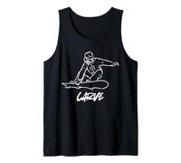 Snowboard Tallado Invierno Acción Montaña Libertad Camiseta sin Mangas
