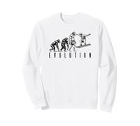 Snowboarder Snowboard Evolución Hombre Divertido Mono Neandertal Sudadera