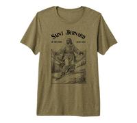 Snowboarder Snowboard Patrón San Bernardo Boarder Camiseta Premium