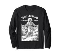 Snowboarder Snowboard Patrón San Bernardo Boarder Manga Larga