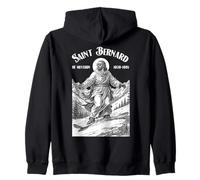 Snowboarder Snowboard Patrón San Bernardo Boarder Sudadera con Capucha