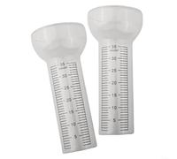 snowchecking 2 paquetes de vidrio de repuesto para medidor de lluvia, escala transparente para una fácil lectura y precisión de medición mejorada, diseño resistente a la intemperie