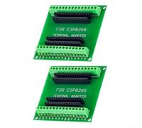 snowchecking 2 unids para ESP8266 GPIO Splitter Expansion Board, 1-en-2 Pin Distribuidor, para módulos de desarrollo ESP-12E, accesorio de energía alternativa ABS (verde)