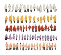 snowchecking 300 figuras de personas de postura de pie pintadas de tren modelo escala HO (1 a 87) para uso en trenes diseños de diorama construcción y modelado con posturas variadas