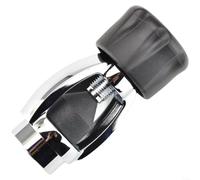 snowchecking Adaptador de tanque de buceo DIN a yugo, convertidor de válvula de inflado G5/8 para regulador de primera etapa, ajuste de latón cromado con volante grueso, negro