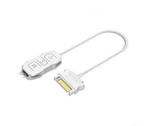 snowchecking ARGB - Controlador de iluminación de 5 V y 3 pines para alimentación SATA, control manual de botón para ventiladores de carcasa de PC, tiras LED, enfriadores, cable de 41 cm (negro