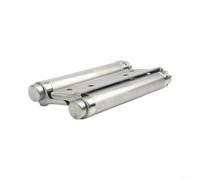 snowchecking Bisagra de doble resorte, bisagra de puerta de cierre automático, herrajes de acero inoxidable, retorno automático para puertas de bar y cocina, resistente al desgaste, grado 304