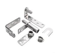 snowchecking Bisagras de doble acción de acero inoxidable, bisagras de resorte de autorretorno, herrajes para puerta de salón para cafetería, columpio silencioso resistente, fácil instalación, se