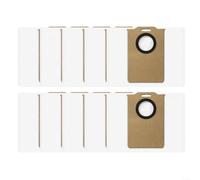 Snowchecking Bolsa de polvo compatible, con CECOTEC para aspiradora robot CONGA 7690 y M20, bolsas de recogida de polvo de alta capacidad, para una limpieza eficiente, color blanco (paquete de 4/10
