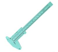 snowchecking Calibrador Vernier de plástico de doble regla de 0 a 150 mm para joyería precisa y medición antigua con escala de fácil lectura para uso escolar (verde)