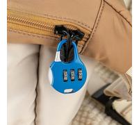 snowchecking Candado de combinación de contraseña de 3 dígitos, cerradura de maleta de acero de aleación, seguridad de viaje para equipaje, diseño antirrobo, función de reinicio fácil, tamaño de 48 x