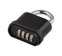 snowchecking Cerradura de combinación, candado para exteriores, cerradura de seguridad, cerradura de puerta de aleación de zinc con diseño antipalanca de doble perno, mecanismo sellado resistente a la