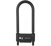 snowchecking Cerradura de combinación, cerradura en forma de U, cerradura de acero inoxidable, candado resistente para puertas de vidrio, grillete ajustable 160-300 mm, 10000 combinaciones diseño