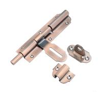 snowchecking Cerradura de perno deslizante, pestillo de puerta, pernos de puerta para seguridad del hogar, construcción de acero inoxidable resistente, acabado negro mate resistente a la corrosión