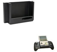 Snowchecking Compacto para soporte de mango PLA, para RetroPie Classic a para controlador 8BITDO, agarre de montaje de sujeción seguro, accesorio de consola de juegos (negro)