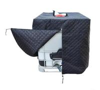 Snowchecking Cubierta impermeable del envase de IBC 210D tela Oxford con forro aislado para el tanque de agua 1000L protección del invierno escudo del polvo 120X100x116cm
