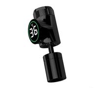 Snowchecking Extensor de grifo de temperatura digital en tiempo real, adaptador de grifo giratorio antisalpicaduras de 22 mm, para cocina, ABS y construcción de acero inoxidable (negro)