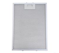 Snowchecking Filtro de grasa de aluminio para campana extractora de cocina, 370 x 270 mm, repuesto de malla plateada, para extractor de campana extractora (2 piezas)