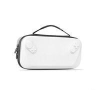 Snowchecking Funda rígida de EVA a prueba de golpes para ROG Ally-X y para Xbox, bolsa de almacenamiento portátil de viaje blanca con compartimentos organizados para consola y accesorios de juegos