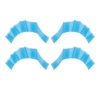 Snowchecking Guantes de natación de silicona, deportes acuáticos, entrenamiento de aletas de mano, guantes de resistencia de natación, paleta de malla de silicona para entrenamiento de piscina (L)