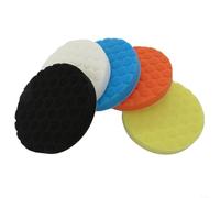 Snowchecking Juego de 5 almohadillas de espuma para pulir coche de 7 pulgadas, esponja de pulido de cera de 180 mm, para eliminación de arañazos y detalles, kit multicolor