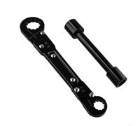 snowchecking Kit de llave doble fiable para tareas profesionales de fontanería, mandíbula ajustable que se adapta a varios paradas de ángulo de forma segura (kit de llave de parada)