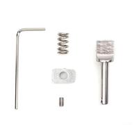 Snowchecking Kit de tornillos de aleta para longboard y tabla de surf, tornillos de liberación rápida de acero inoxidable, compatible con cajas de aletas estándar, color plateado