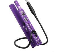 Snowchecking M191 Clip de encendido de un botón para placas base Android sin cifrar, herramienta de diagnóstico de modo dual con luz LED de estado para prueba de corriente de batería, morado