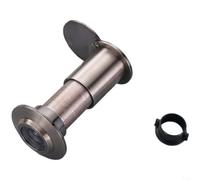 snowchecking Mirilla para puerta de incendio, visor de puerta, ojo de seguridad, lente gran angular con cubierta de privacidad, ajustable para 14-26 mm de grosor, construcción de aleación de zinc (F)