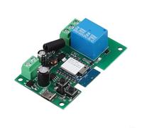 snowchecking Módulo de relé WiFi inteligente para Tuya, interruptor de autobloqueo de 4 canales para cerraduras y luces eléctricas, control remoto RF433 y control de voz, carga de 5 kW, 7-32 V