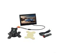 Snowchecking Monitor de visión trasera TFT LCD de 7 pulgadas, pantalla de respaldo de entrada AV dual con control remoto IR, pantalla de cámara de marcha atrás con interruptor automático