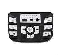 snowchecking Panel de control central multifuncional para coche eléctrico de 12 V 24 V para niños con monitor de alimentación de historia musical y consola de interruptor para cochecito (C 12 V)