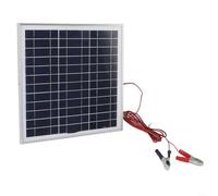 Snowchecking Panel solar monocristalino de 20 W con cable, cargador de batería portátil de 12 V, para camping, RV, senderismo, marco de aluminio