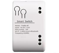 snowchecking Para Tuya para módulo de relé inteligente de 1 vía, interruptor WiFi para automatización del hogar, entrada USB de CA 7-32V/5V, 10 A máximo, autobloqueo y modo momentáneo, control remoto