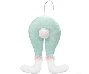 snowchecking Patas de conejo de Pascua decorativas para árboles, coronas y montaje en pared en ambientes de temporada para el hogar (verde)